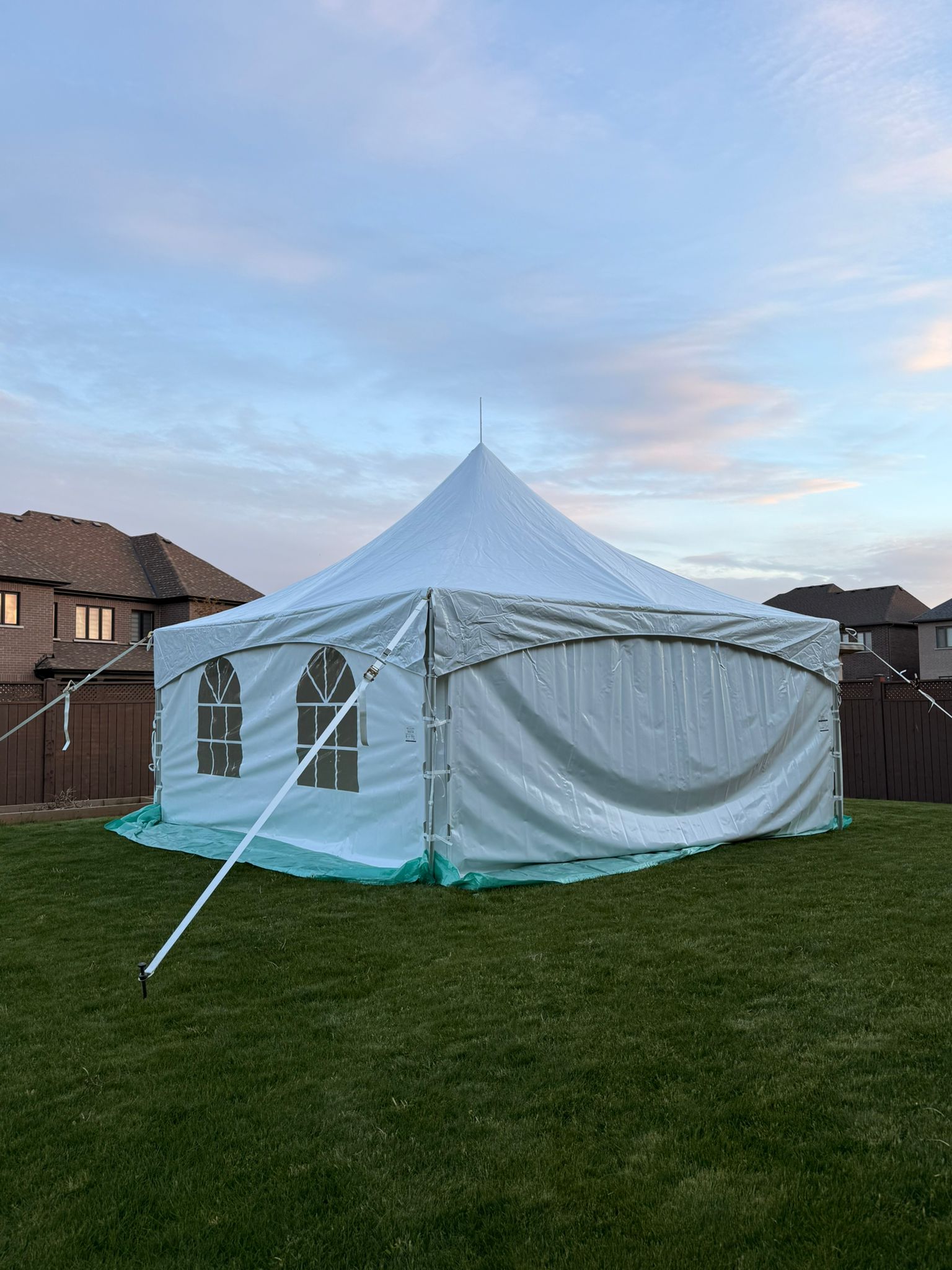 Woodstock Tent Rentals — marquee tent setup