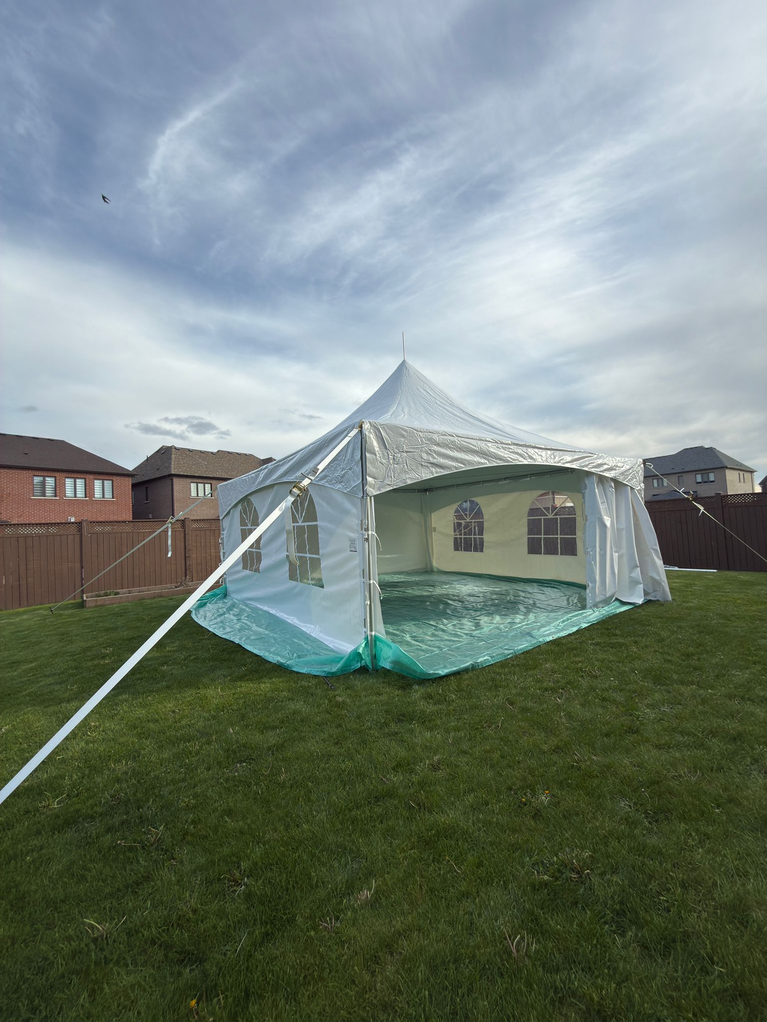 Tent rental setup